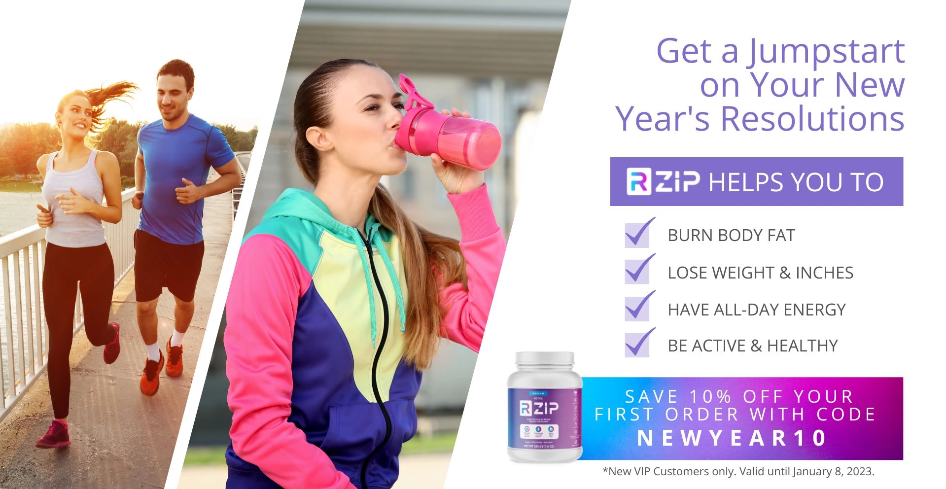 RZip Healthy Fat Burning Energy Drink